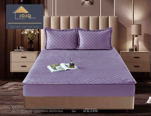 Husa tip topper din catifea 180x200cm + 2 fete de perna - Img 4