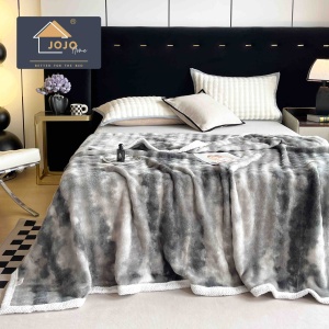 Patura cocolino cu bordura alba 200x230, textura soft