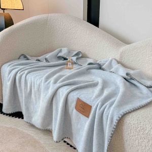 Pătură Multifuncțională cu Capse 100x140 cm, Pătură și Șal 2 în 1, Textură Cașmir Artificial - Img 4