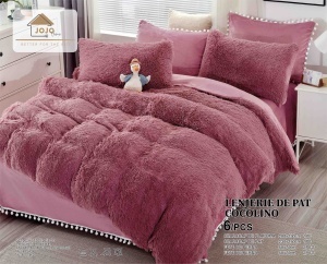 Set lenjerie de pat cocolino fluffy, 6 piese