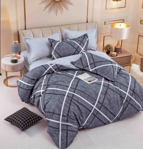 Set lenjerie de pat dublu, 6 piese