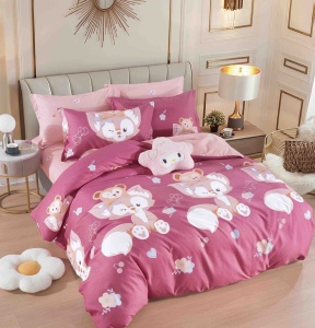 Set lenjerie de pat dublu, 6 piese