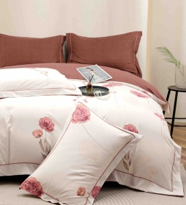 Set lenjerie de pat premium, în cutie cadou, 6 piese, cu elastic - Img 4