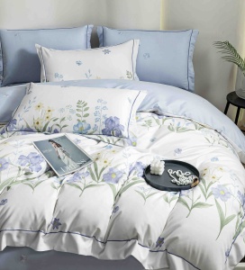 Set lenjerie de pat premium, în cutie cadou, 6 piese, cu elastic - Img 4