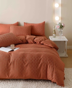 Set lenjerie pat dublu Jacquard, 6 piese - Img 2