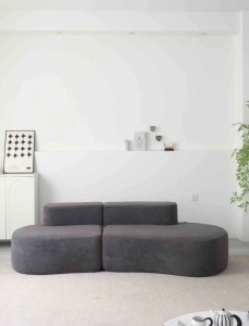 Canapea Premium Monarch HD Foam, 240 x 100 x 62 cm - Gri Inchis - Img 2