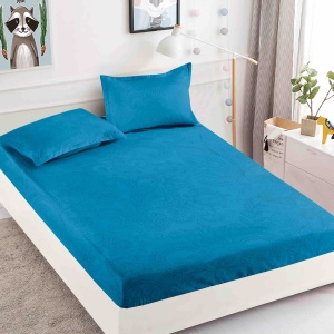 Husa de pat cu elastic 180x200cm + 2 fete de perna