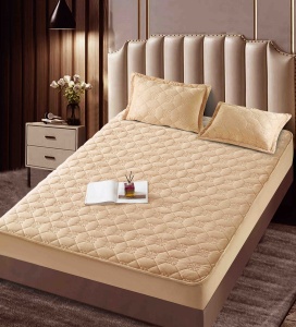 Husa tip topper din catifea 140x200cm + 2 fete de perna