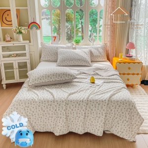 Pilotă de Vară Răcoroasă Premium cu Tehnologie Cooling Touch – 200x230 cm + 2 Fețe de Pernă 50x70 cm