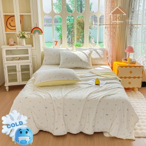Pilotă de Vară Răcoroasă Premium cu Tehnologie Cooling Touch – 200x230 cm + 2 Fețe de Pernă 50x70 cm