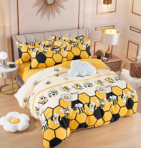 Set lenjerie de pat dublu, 6 piese