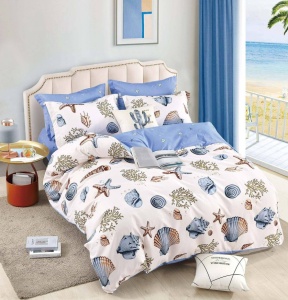 Set lenjerie de pat dublu, 6 piese