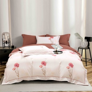 Set lenjerie de pat premium, în cutie cadou, 6 piese, cu elastic
