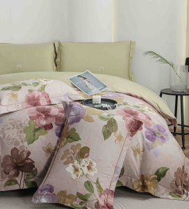 Set lenjerie de pat premium, în cutie cadou, 6 piese, cu elastic - Img 2
