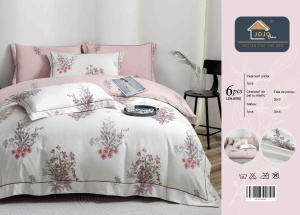 Set lenjerie de pat premium, în cutie cadou, 6 piese, cu elastic - Img 8