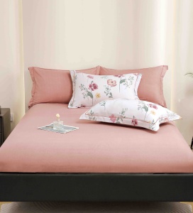 Set lenjerie de pat premium, în cutie cadou, 6 piese, cu elastic - Img 7