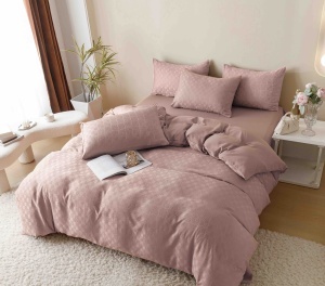 Set lenjerie pat dublu Jacquard, 6 piese - Img 3