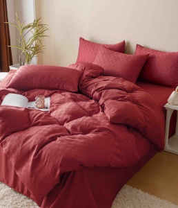 Set lenjerie pat dublu Jacquard, 6 piese - Img 4