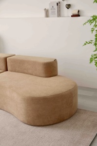 Canapea Premium Monarch HD Foam, 240 x 100 x 62 cm - Bej - Img 2