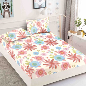 Husa de pat cu elastic 180x200cm + 2 fete de perna