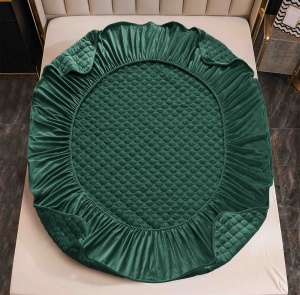 Husa tip topper din catifea 180x200cm + 2 fete de perna - Img 2