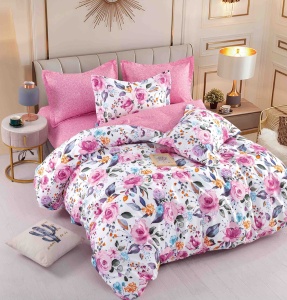 Set lenjerie de pat dublu, 6 piese