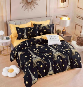 Set lenjerie de pat dublu, 6 piese