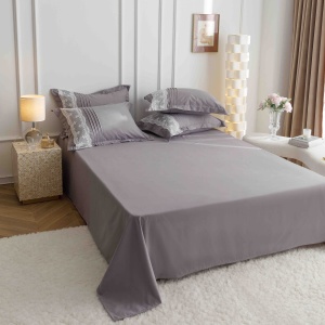 Set lenjerie de pat premium, cu inimioare brodate, 6 piese - Img 9