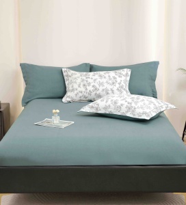 Set lenjerie de pat premium, în cutie cadou, 6 piese, cu elastic - Img 6