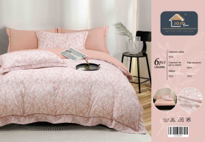 Set lenjerie de pat premium, în cutie cadou, 6 piese, cu elastic - Img 8