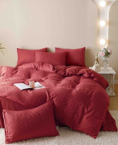 Set lenjerie pat dublu Jacquard, 6 piese