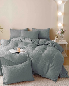 Set lenjerie pat dublu Jacquard, 6 piese