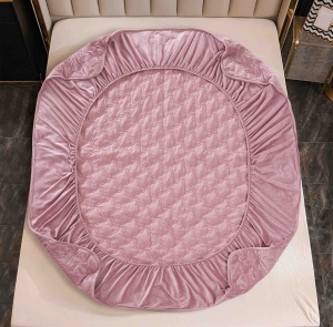 Husa tip topper din catifea 140x200cm + 2 fete de perna - Img 2