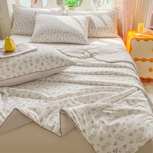 Pilotă de Vară Răcoroasă Premium cu Tehnologie Cooling Touch – 200x230 cm + 2 Fețe de Pernă 50x70 cm - Img 5