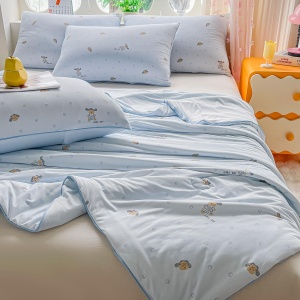 Pilotă de Vară Răcoroasă Premium cu Tehnologie Cooling Touch – 200x230 cm + 2 Fețe de Pernă 50x70 cm - Img 3
