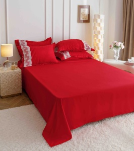 Set lenjerie de pat premium, cu inimioare brodate, 6 piese - Img 9