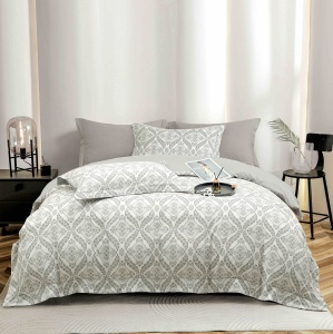Set lenjerie de pat premium, în cutie cadou, 6 piese, cu elastic