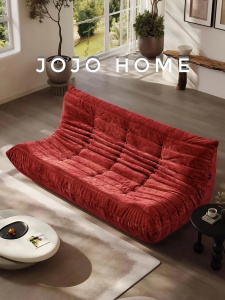 Canapea Premium Cloud HD Foam, 145 x 160 x 72 cm, Spumă Poliuretanică de Înaltă Densitate - Bordo - Img 4