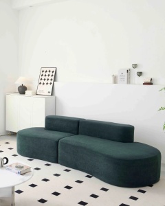 Canapea Premium Monarch HD Foam, 240 x 100 x 62 cm - Verde Smarald