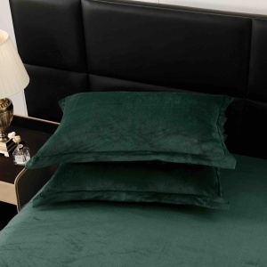 Set lenjerie de pat deluxe extra pufoasa, blanita artificiala de iepure, 6 piese - Img 3