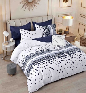 Set lenjerie de pat dublu, 6 piese