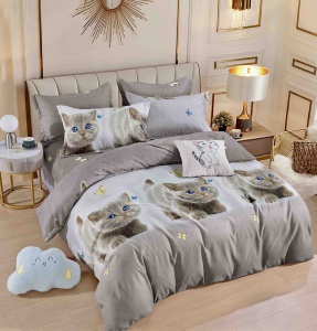 Set lenjerie de pat dublu, 6 piese