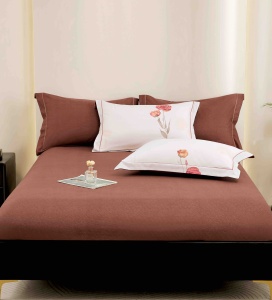 Set lenjerie de pat premium, în cutie cadou, 6 piese, cu elastic - Img 2
