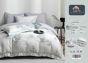 Set lenjerie de pat premium, în cutie cadou, 6 piese, cu elastic - Img 8