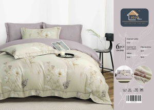 Set lenjerie de pat premium, în cutie cadou, 6 piese, cu elastic - Img 8