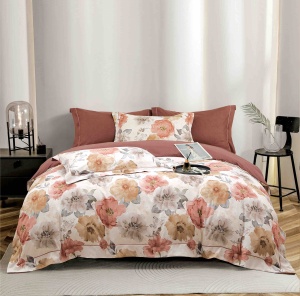 Set lenjerie de pat premium, în cutie cadou, 6 piese, cu elastic