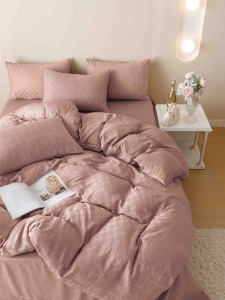 Set lenjerie pat dublu Jacquard, 6 piese - Img 4