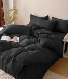 Set lenjerie pat dublu Jacquard, 6 piese - Img 3