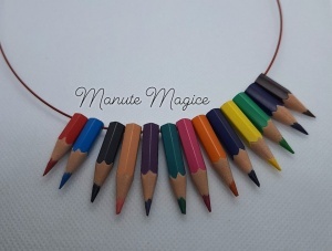 Colier ''Creioane Colorate'' - Img 4