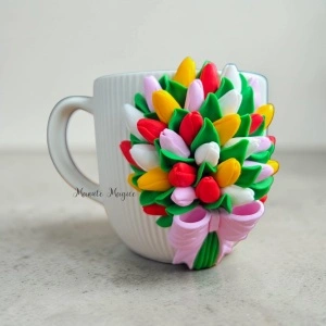 🌷 Cană model "Lalele" 🌷 - Img 2
